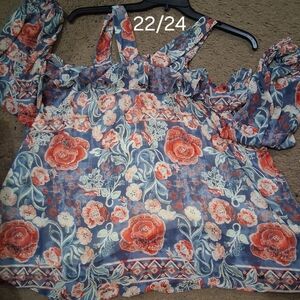 Floral Off-Shoulder Women Top